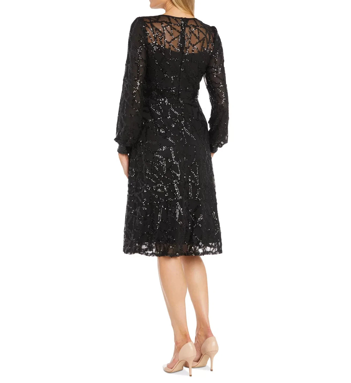 Richards Women's Sequin Fit & Flare Party Dress